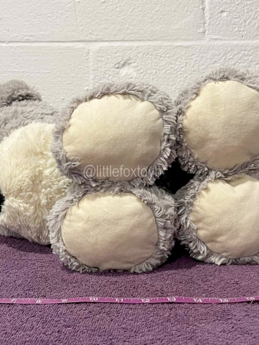 🐶 HugFun Schnauzer Type Dog Plush 16" Gray White 2018 Puppy Stuffed Animal ESSA - Picture 8 of 13